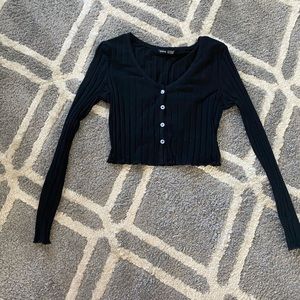 Shein long sleeve crop top